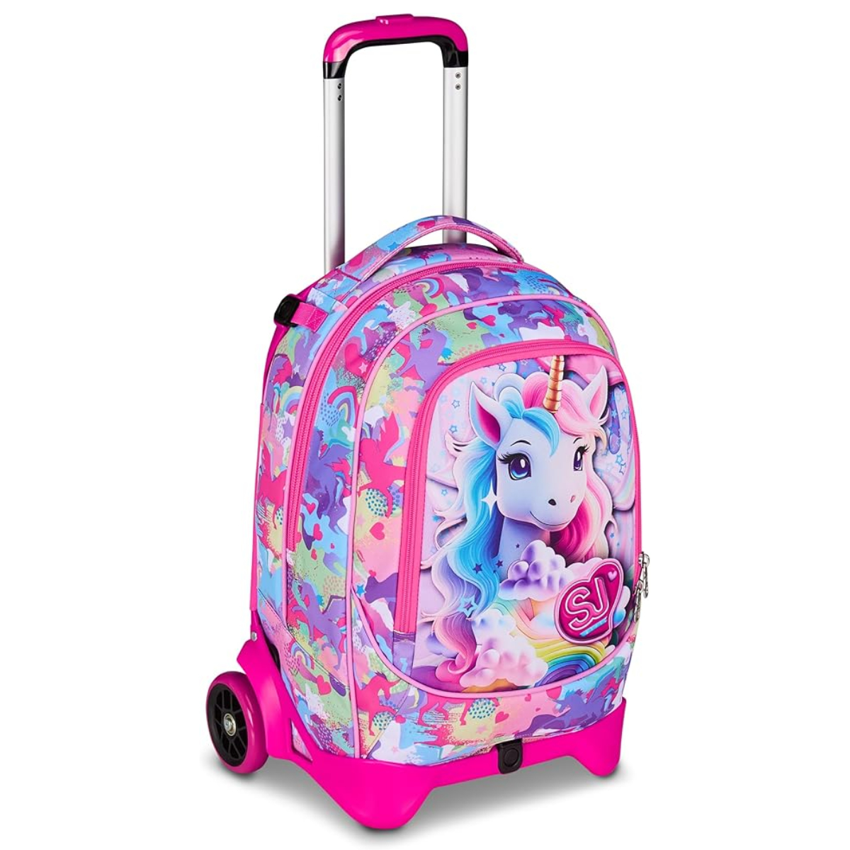 Featured image for “Trolley SJ Separabile 2 RUOTE - UNICORNO Bicolore - Bambina”