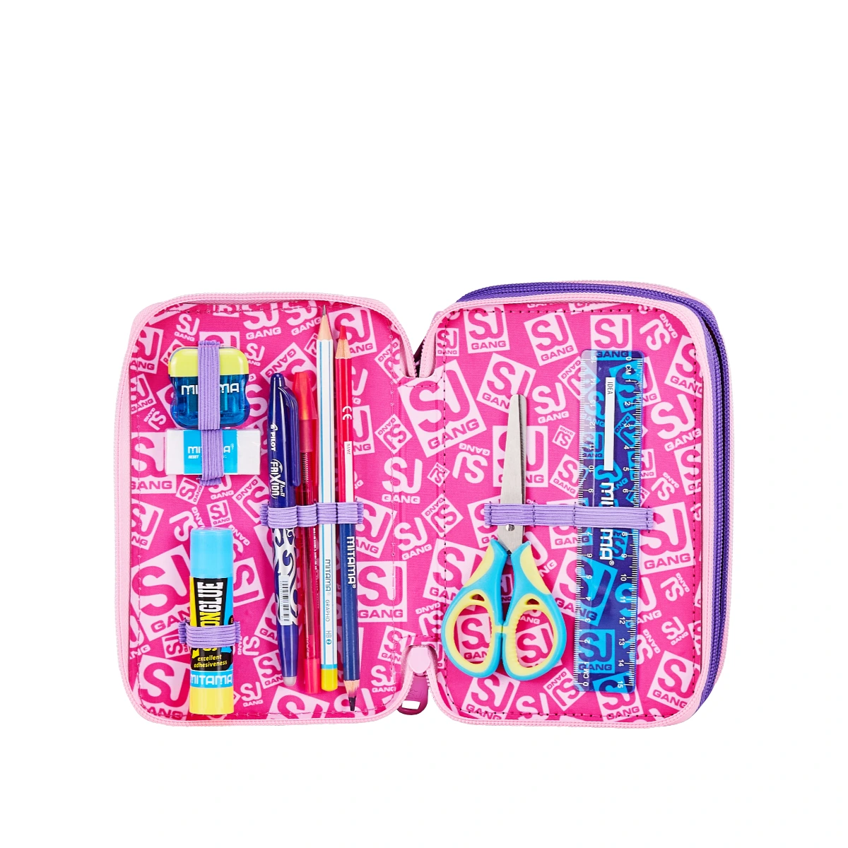 Astuccio SJ 3 ZIP - GLOWCAT - Gattino 3D Bambina - immagine 6