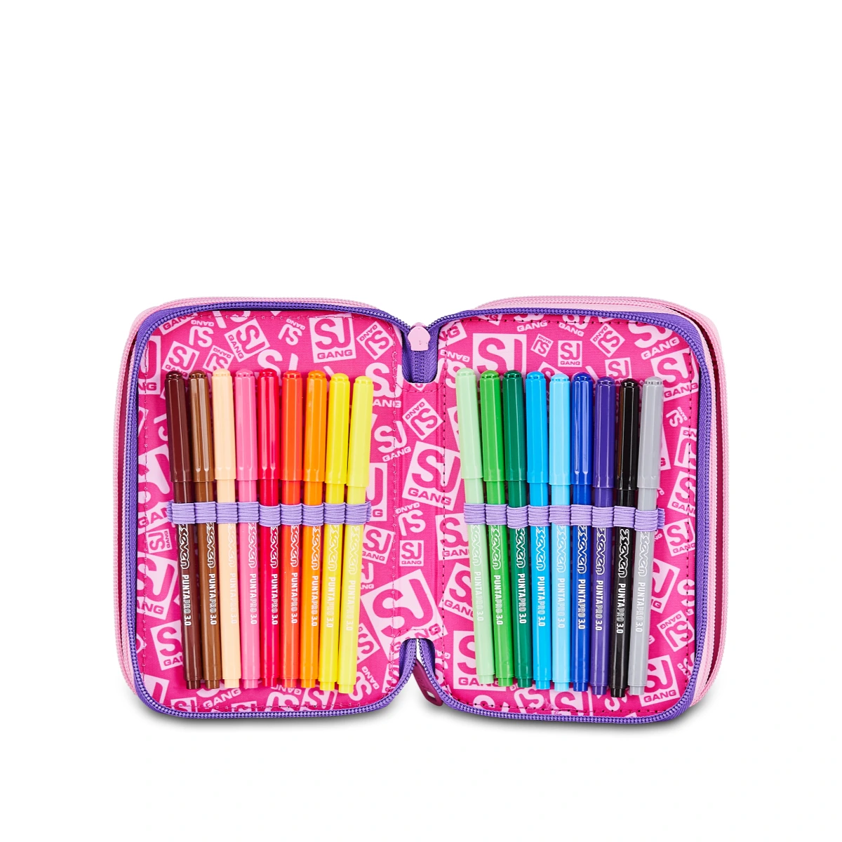 Astuccio SJ 3 ZIP - GLOWCAT - Gattino 3D Bambina - immagine 5