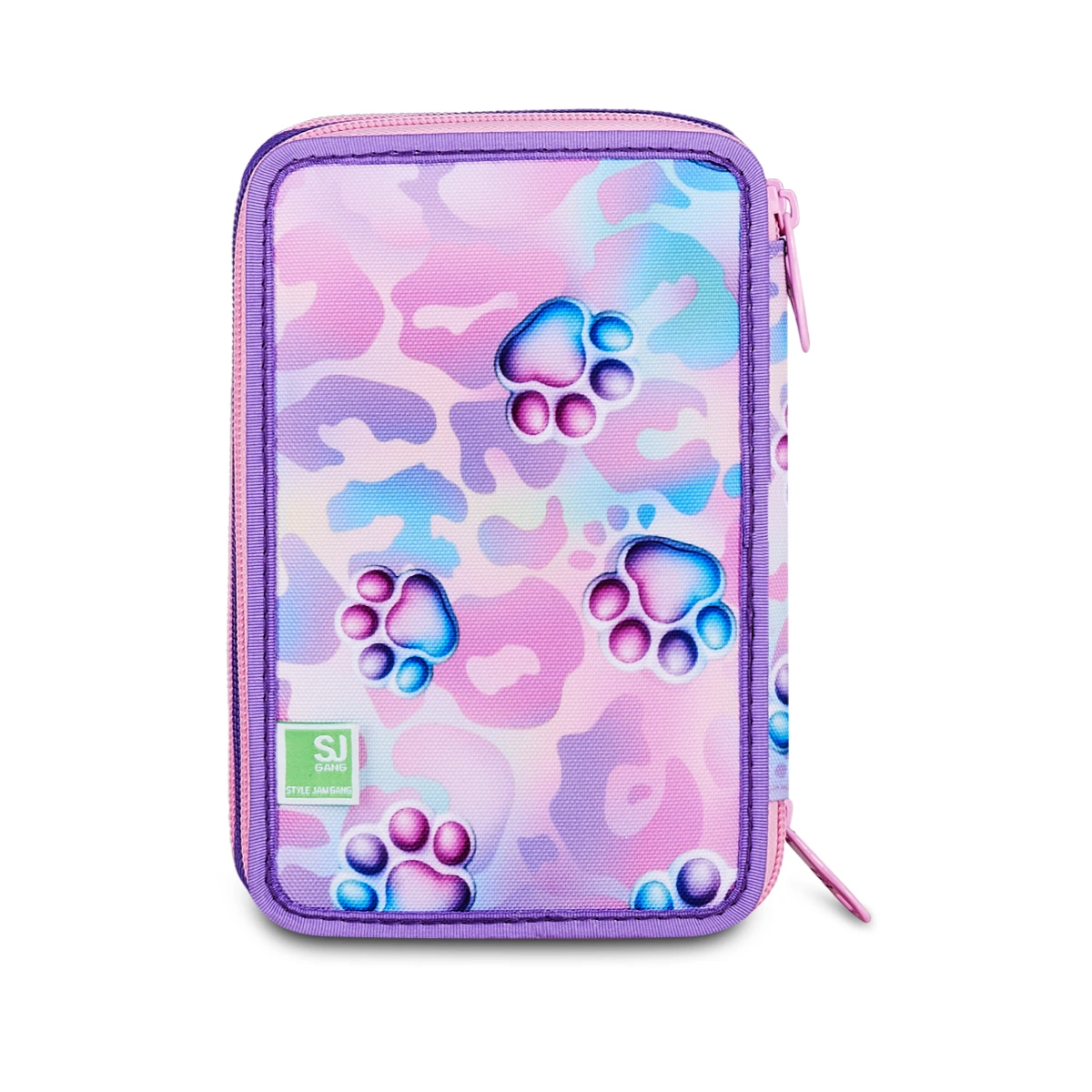 Astuccio SJ 3 ZIP - GLOWCAT - Gattino 3D Bambina - immagine 2