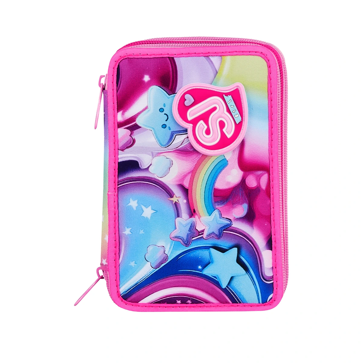Astuccio SJ 3 ZIP - SOFT POUCH GIRL - Arcobaleno Bambina - immagine 4