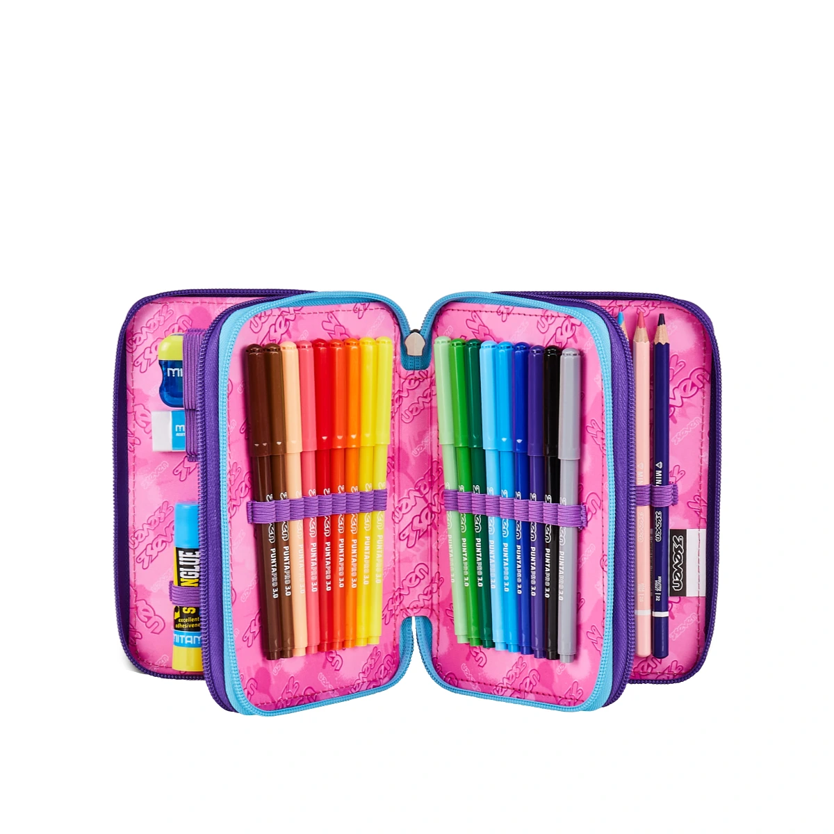 Astuccio SEVEN 3 Zip - PINK FUSION - Bambina - immagine 2