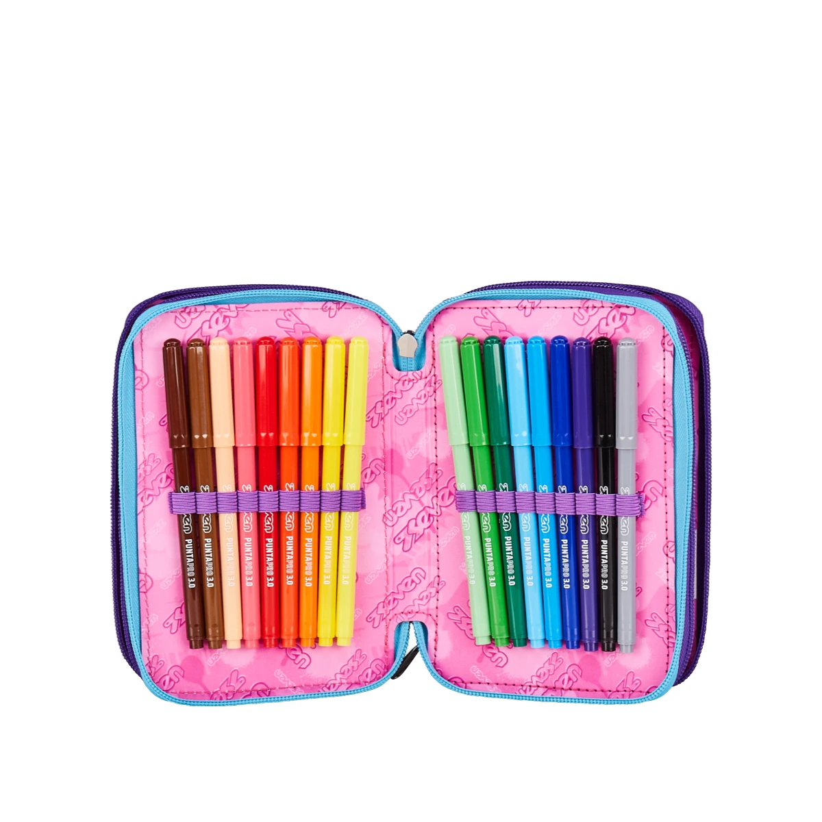 Astuccio SEVEN 3 Zip - PINK FUSION - Bambina - immagine 4