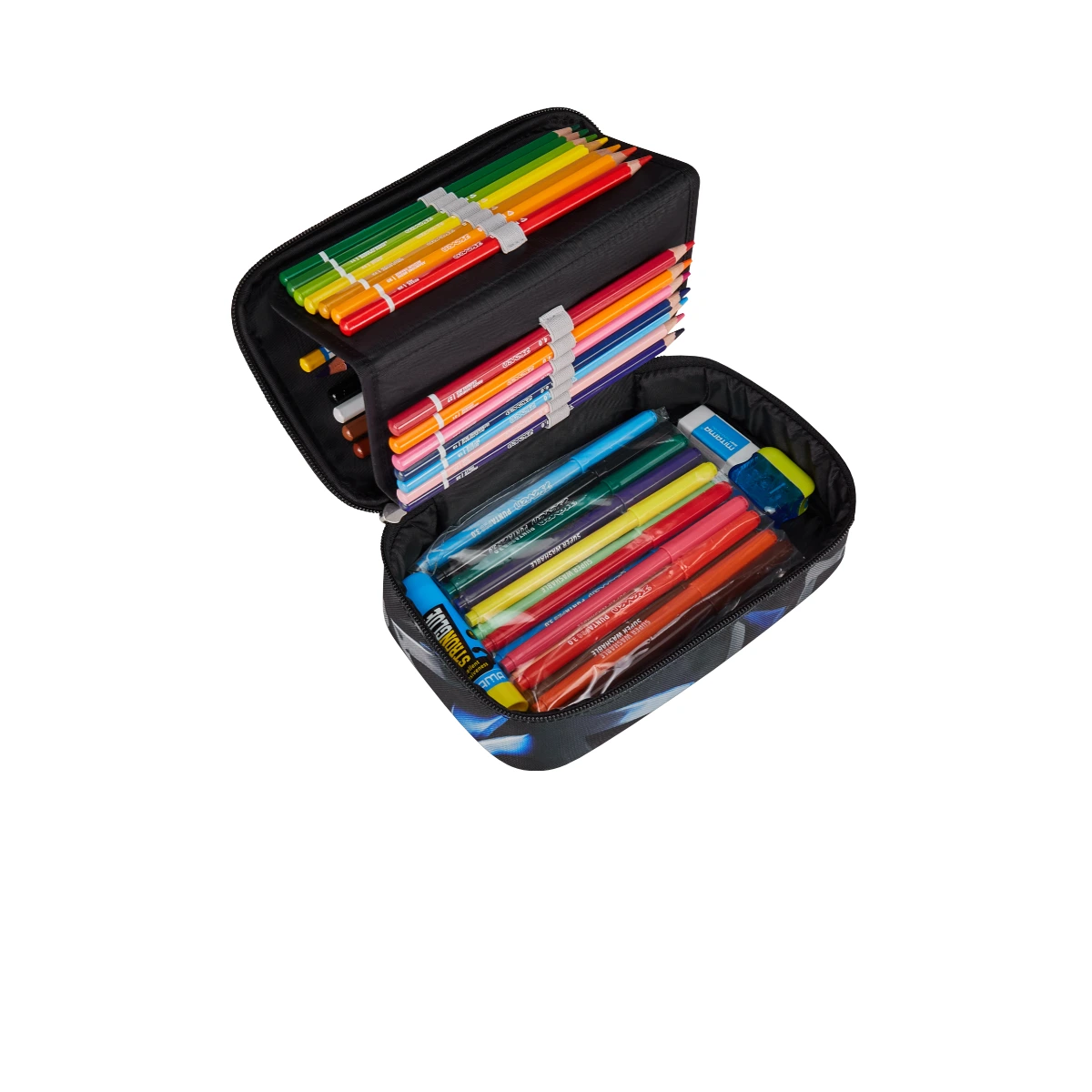 Astuccio Quick Case SEVEN Freethink Zig Zag Nero Blu - immagine 2