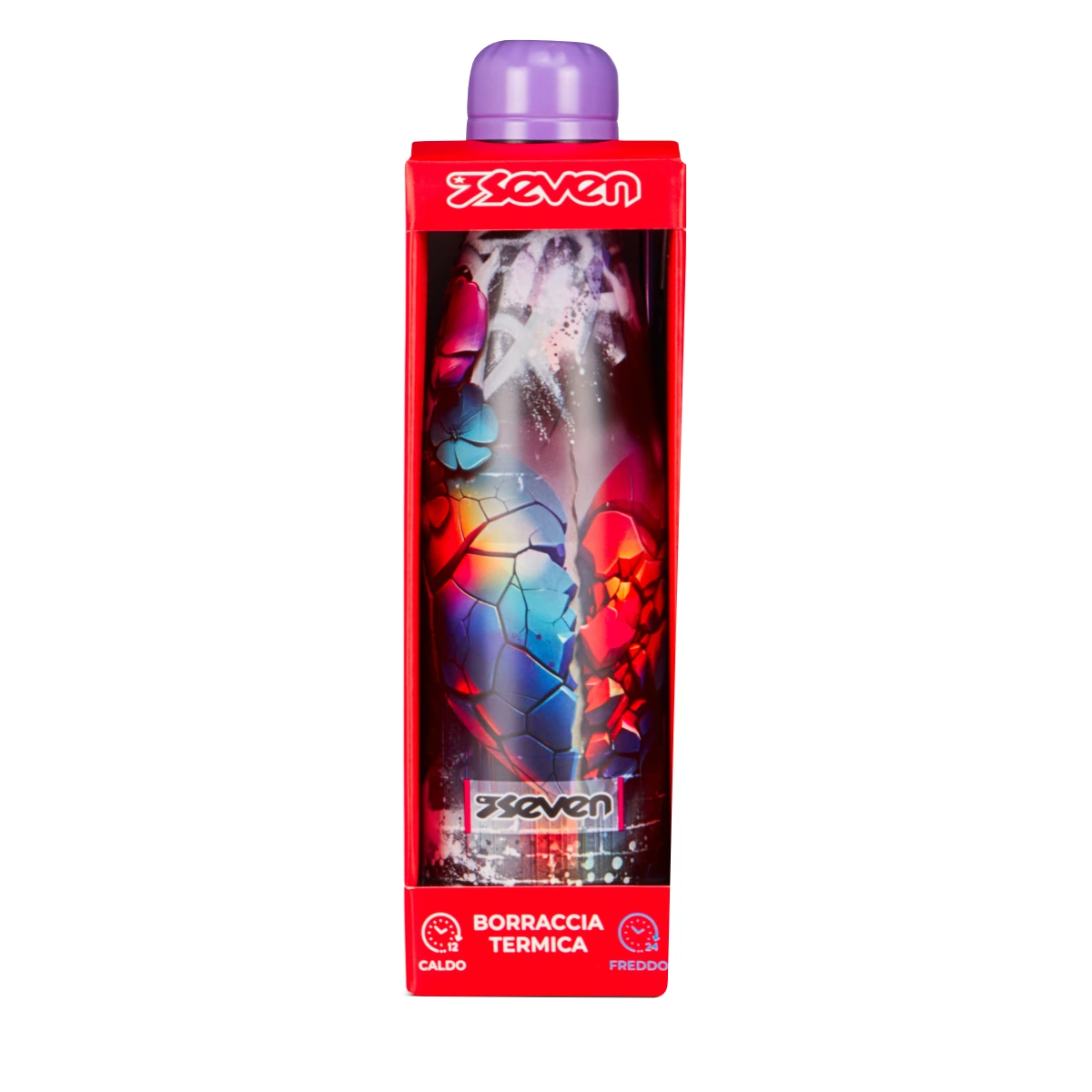 Borraccia Seven Termica Bambina - LOVEPASS - Cuore Lilla - immagine 3