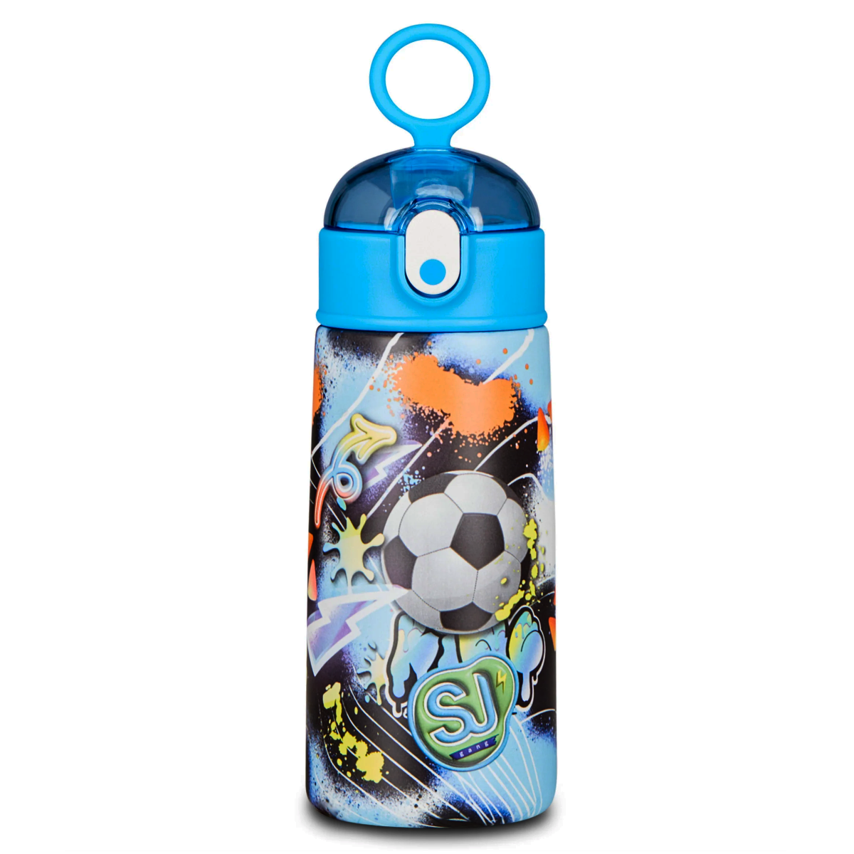 Featured image for “Borraccia SJ Termica PICCOLA con Cannuccia Bambino PALLA CALCIO”