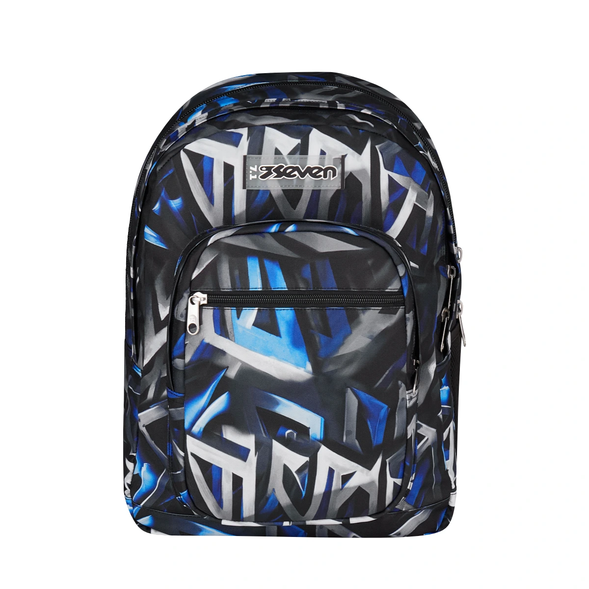 Featured image for “Zaino SEVEN Freethink - ZIG ZAG Nero Blu - Bambino”