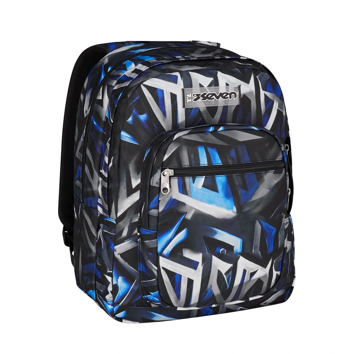 Zaino SEVEN Freethink - ZIG ZAG Nero Blu - Bambino - immagine 3