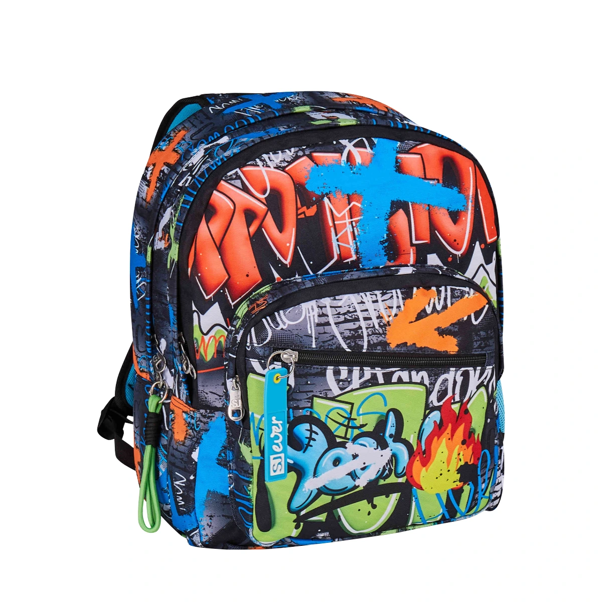 PACCHETTO Zaino + Astuccio SJ Ever Bambino - HIGH FLAMES - - immagine 3