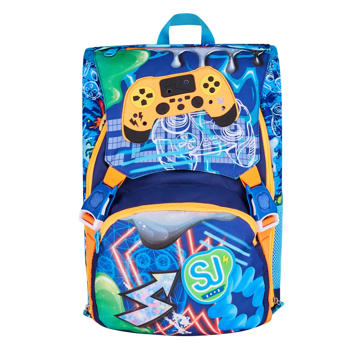 Featured image for “Zaino SJ Estensibile Big Bambino - JOYFUL PINS BOY - Joystick con PINS Attacca Stacca”