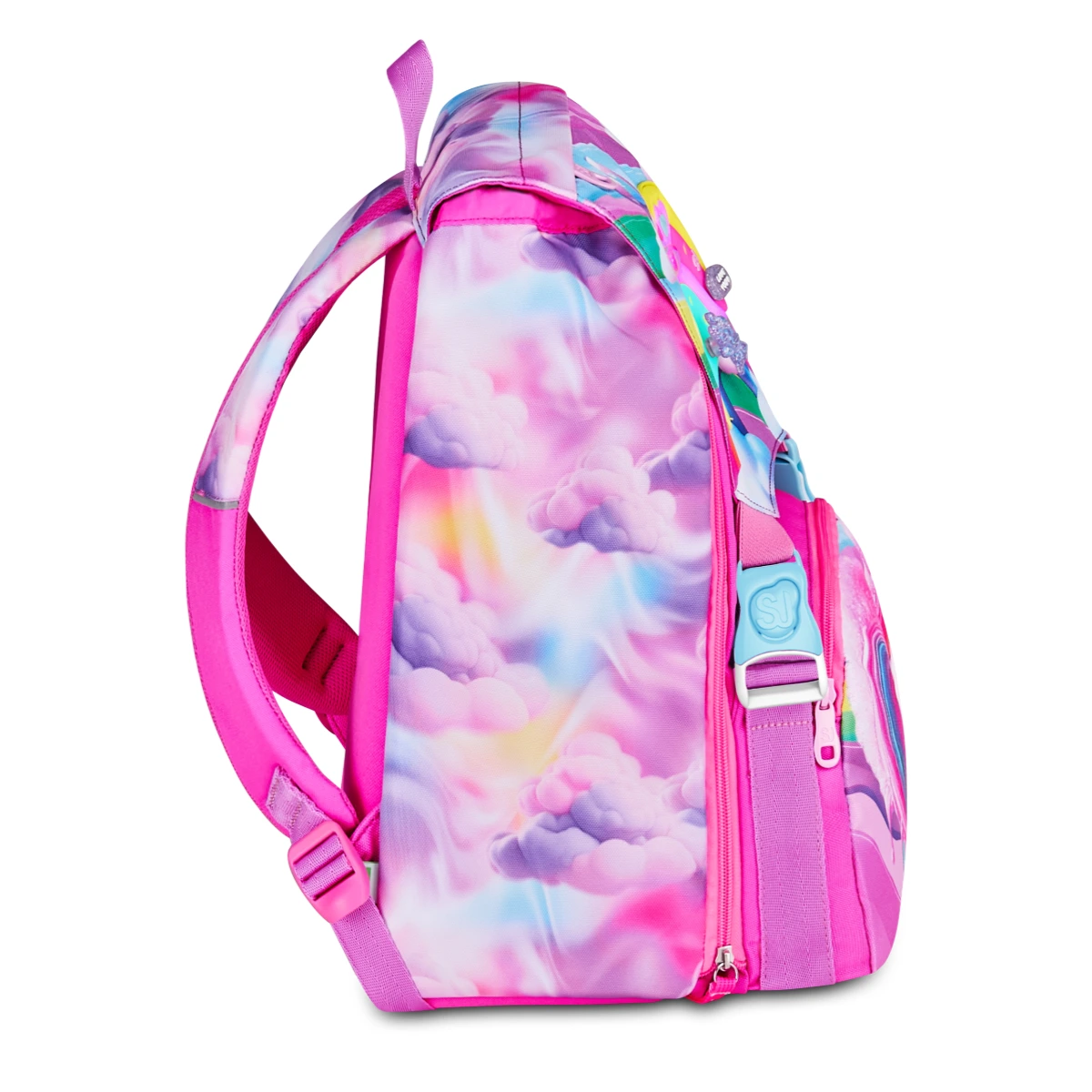 Zaino SJ Estensibile Big Bambina - JOYFUL PINS GIRL - Arcobaleno con PINS Attacca Stacca - immagine 3