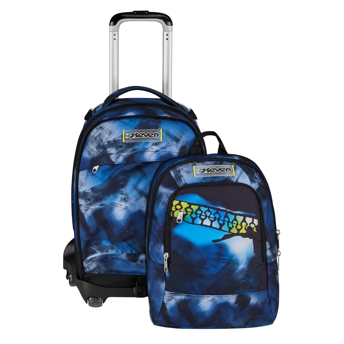 Featured image for “Trolley SEVEN Separabile 8 RUOTE DETACH - EXTRA GRANDE - Blu Fusion”