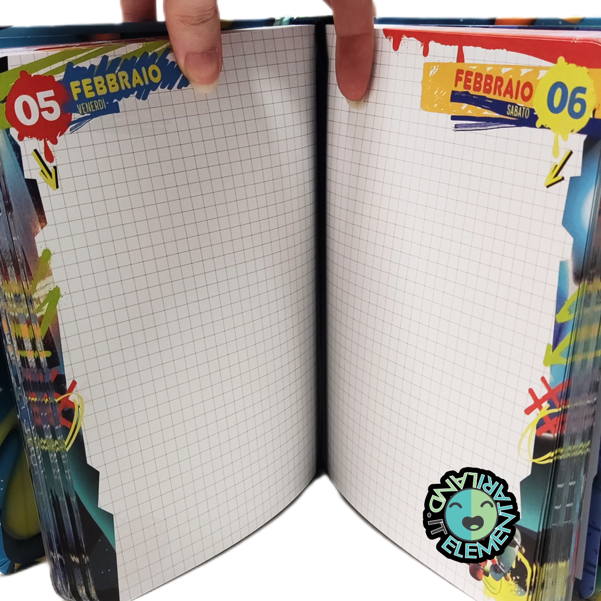 Diario Scuola Elementare DATATO 2026-2027 SJ Bambino Astronauta - immagine 2